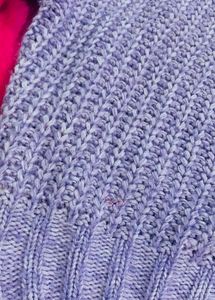 Balloon Sleeves Lavender Woolen Sweater