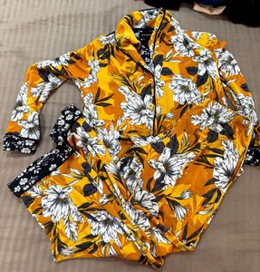 Floral Print Pajama Set