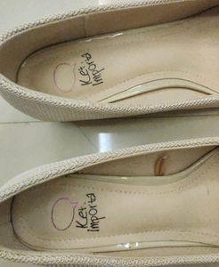 Kins Brand Offwhite Block Heels