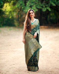 New women Banarasi silk saree For Wedding