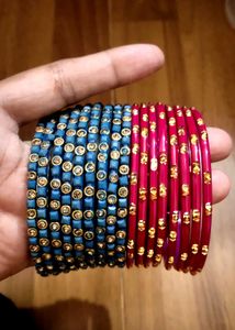 5 Set Bangles With Rajasthani Chooda