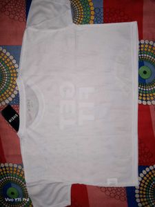 White 'Fit' Graphic Tee