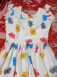 Cute Butterfly Print Dress