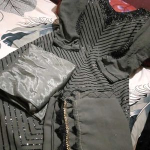 Elegant Grey Salwar Kameez