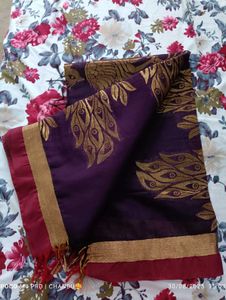Elegant Purple Saree Blouse💜