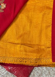Silk Blend Saree Fabric