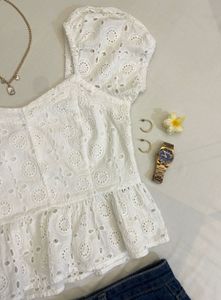 People Sweetheart Neck Cotton Top