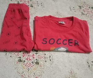 Red Soccer Pajama Set