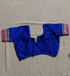 Royal Blue Embellished Blouse