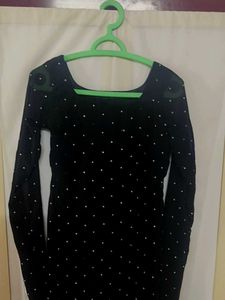 Elegant Black Party Kurtha