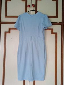 Korean Sky Blue Pencil Dress