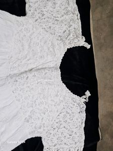 White Off Shoulder Lace Dress