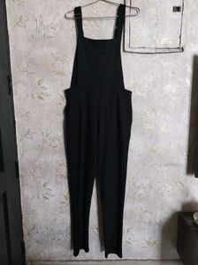 Black Dungaree Overalls