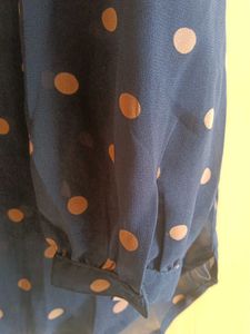 Polka Dot Navy Blue Top