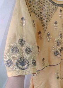 Elegant Embroidered Anarkali Gown