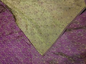 Purple &amp; Green Dress Material