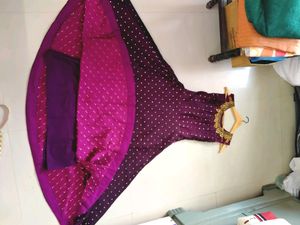 WINE COLOUR GOWN FOR WOMEN
