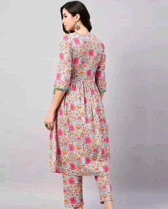 Floral Kruta With Pant