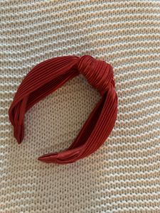 Orange Pleated Hairband
