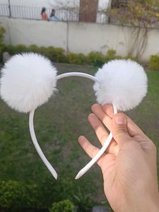 Pompom Hairband For Kids Girls