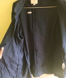 Single Button Navy Blue Blazer