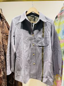 Retro Chic Button-Down Top