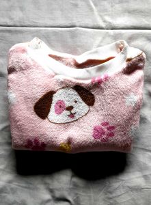 Doggy 🐶 Print Soft Sweater Winter Top Girl Tshirt