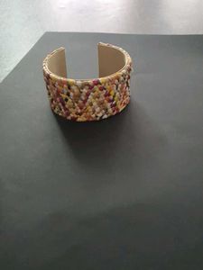 Multicoloured Raffia Braclat