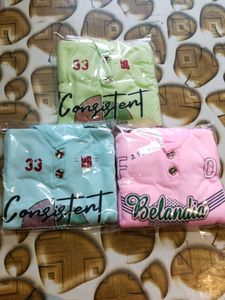 COMBO OF 3 Cute Kids' Graphic T-Shirts - Set