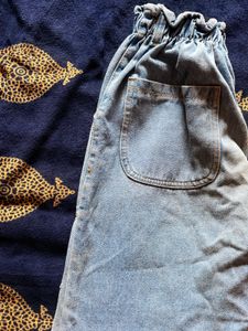 High-Waisted Denim Jeans