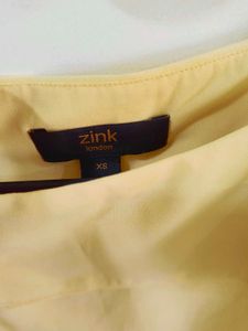 Yellow Ruffle Sleeve Top