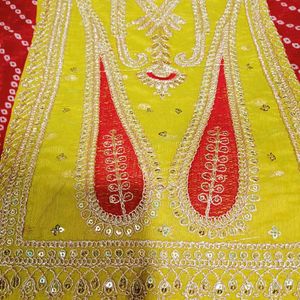 Heavy Embroidery Work Unstitched Suit