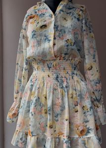 Floral Print Mini Dress