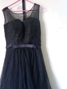 Black Net Gown