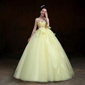 Floral Strapless Ballgown