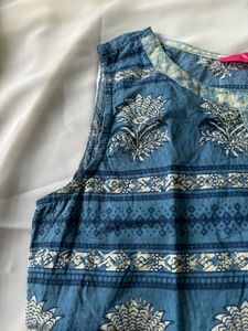 Varanga Blue Ethnic Top
