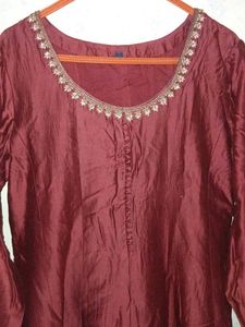 Maroon Ethnic Gown