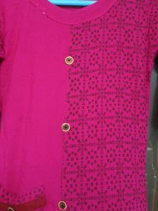 Rayon Straight Cut Umbrella Kurti L Size