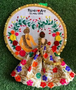 Custom Embroidery Hoop Wedding Gift