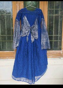 Elegant Blue Ethnic Gown💥