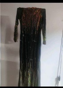 Sequin Embellished Party Gown