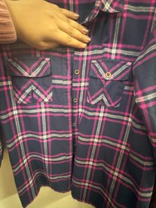 Girls' Plaid Flannel Shirt