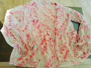 Floral Ruffle Shrug