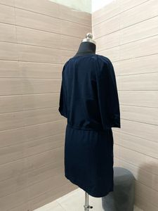 MANGO Navy Blue Casual Dress