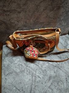 Patchwork Print Shoulder Bag