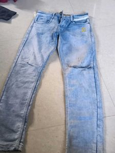 Ripped Light Wash Jeans