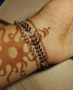 Gold plated leaf Chain
