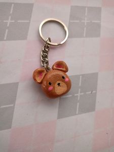 Cute Brown Bear Keychain