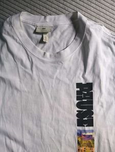 H&amp;M White Graphic Tee