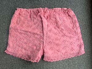 Pink Eyelet Shorts